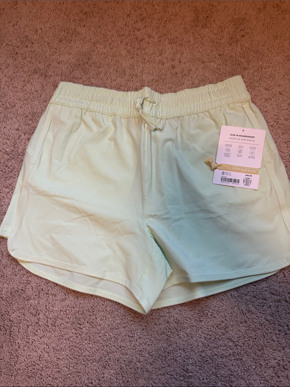 Athleta Lime Green Dive in Boardshorts - Picture 3 of 5